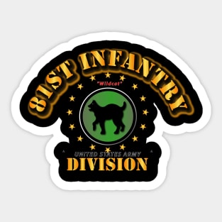 81st Infantry Division - Wildcat Sticker